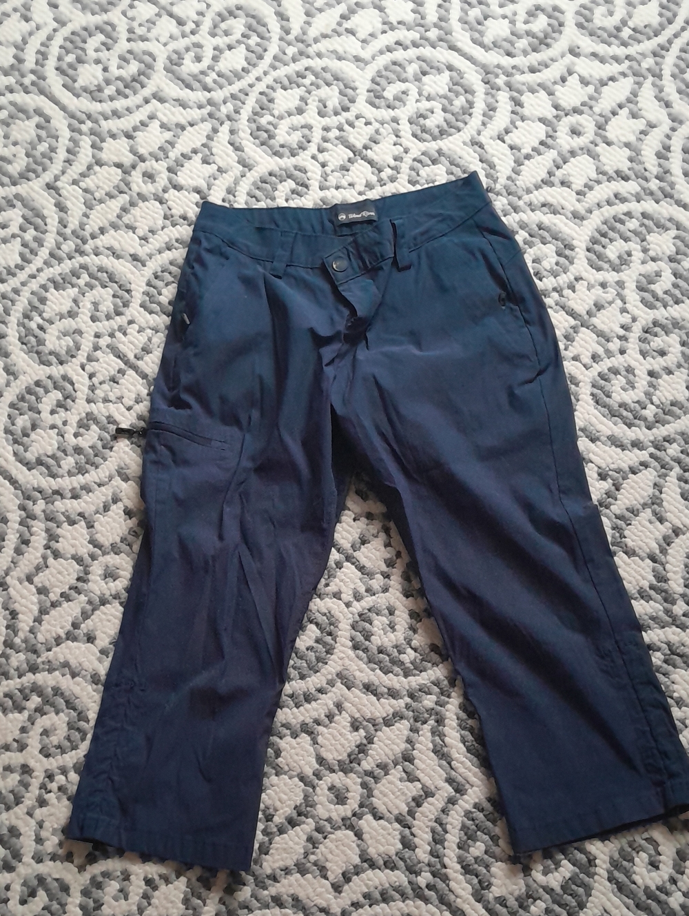 Womens Cargo Navy Blue Lightweight Casual Pants